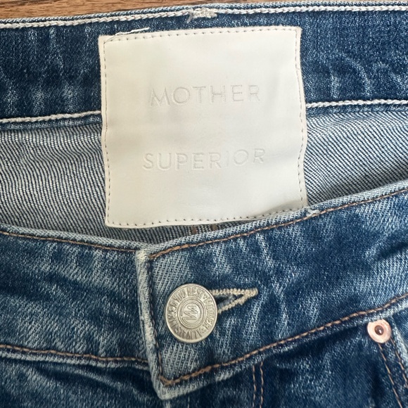 MOTHER High Rise The Dazzler Shirt Wash: Your Treat or Mine? (pre-owned) - Picture 3 of 6